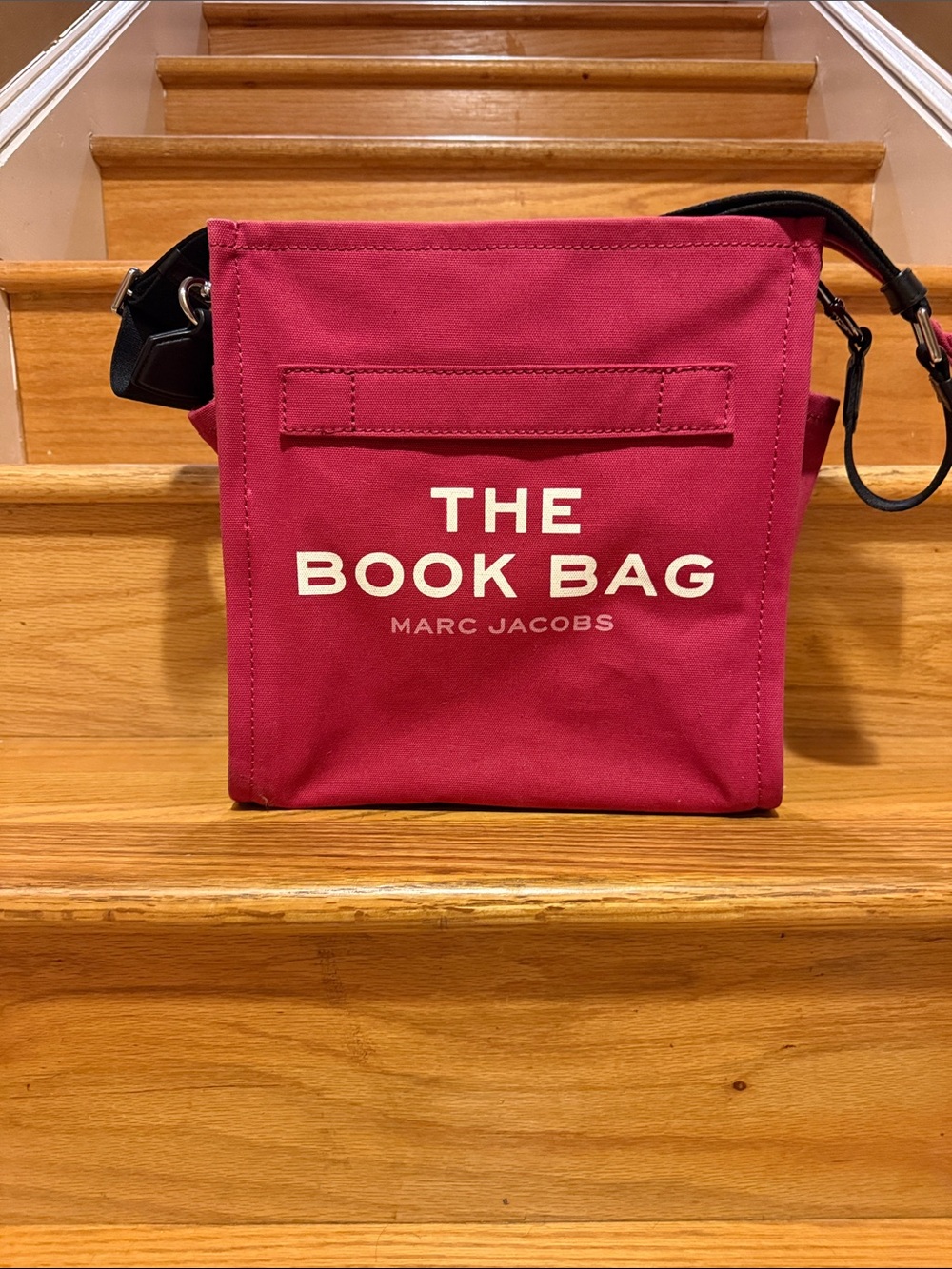 Marc Jacobs The Book Bag in Deep Pink Canvas